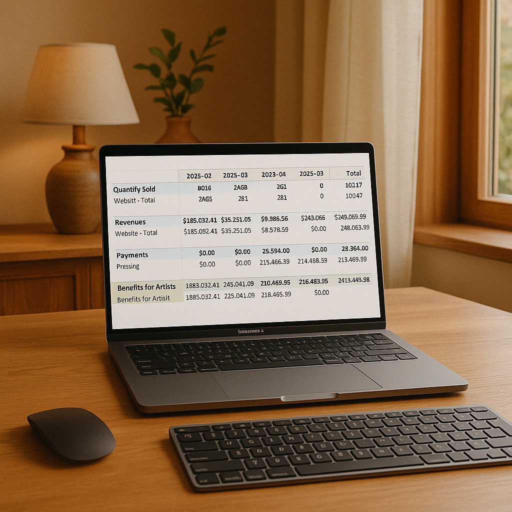 Monthly sales and stock reports