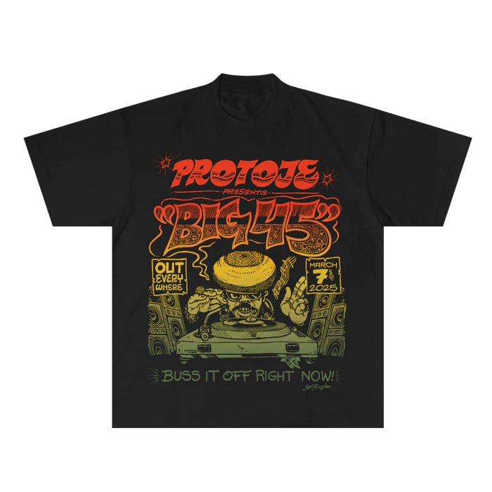 Merch - Protoje - Big 45 Tee (Black)