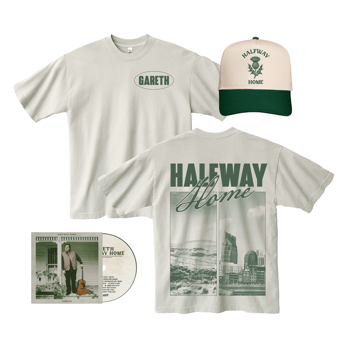 Bundle - Gareth - Halfway Home - Signed CD + Exclusive T-Shirt + Cap Bundle