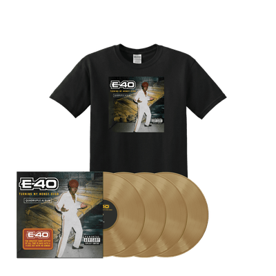 Bundle - E-40 - Turning My Money Over (Vol. 1 - Vol. 4) (4LP) + T-Shirt Fanpack