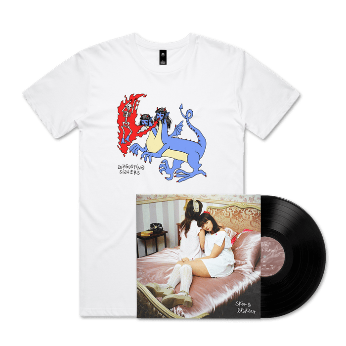 Merch - Disgusting Sisters -  Skin & Blisters LP + Choice of T-Shirt Bundle