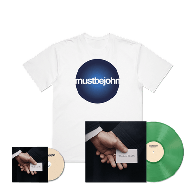 Bundle - mustbejohn - Words to Live By - LP + CD + Tee Bundle
