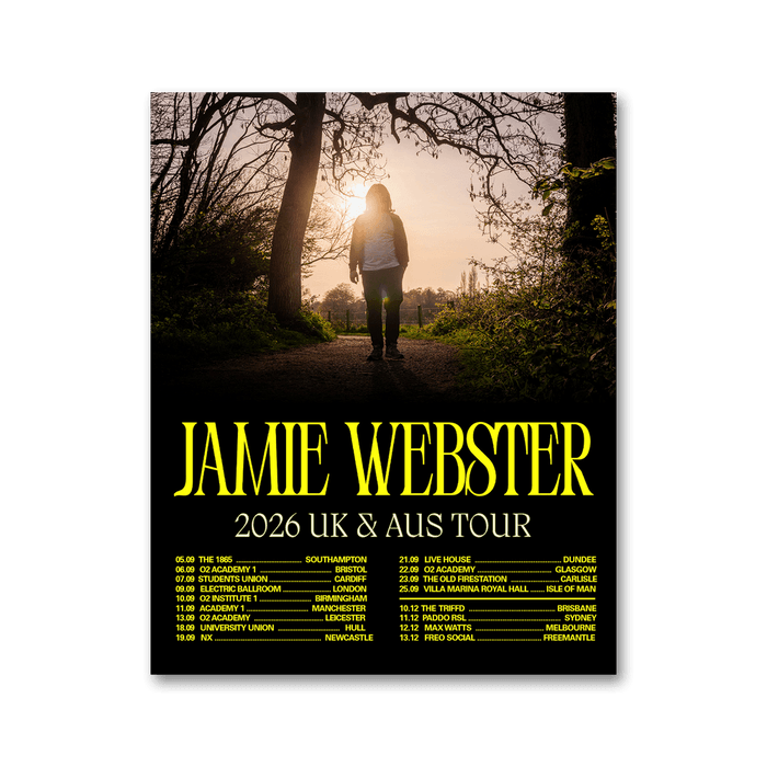 Merch - Jamie Webster - Limited Signed Tour Poster