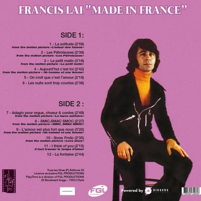 Vinyl - Francis Lai - Made in France - Diggers Factory