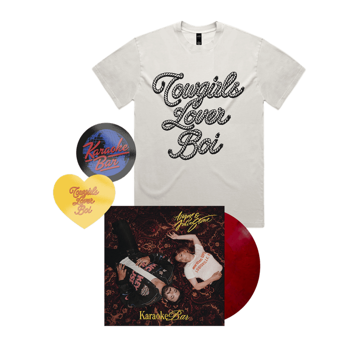 Bundle - Angus & Julia Stone - Store Exclusive Cherry Marble Vinyl + Choice Of T-Shirt + Sticker Pack