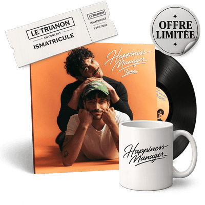 Bundle - Ismatricule - Happiness Manager (vinyle dédicacé, concert & mug)
