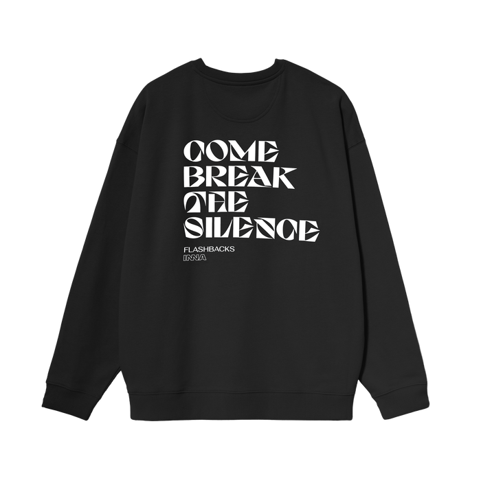 Hoodie - INNA  - "Come Break the Silence" Sweatshirt (black) (hover)