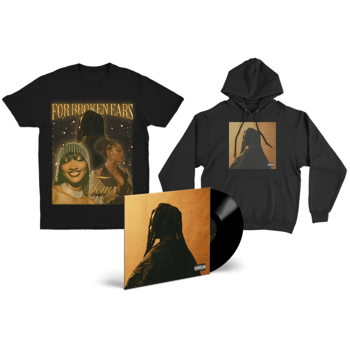 Vinyl - Tems - For Broken Ears - Vinyl, Hoodie & Tee Bundle - Hand