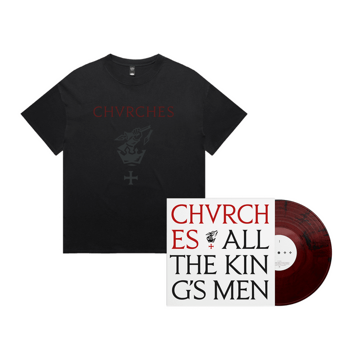 CHVRCHES — All The King's Men Ruby Black Wave + Choose Your Tee Bundle