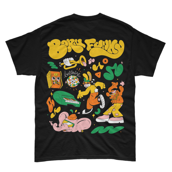 Merch - Bellaire - Born Funky - Black Tee