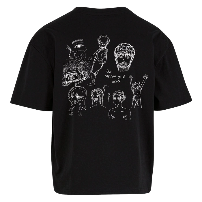 Merch - what is your name? - the now now and never tee - what is