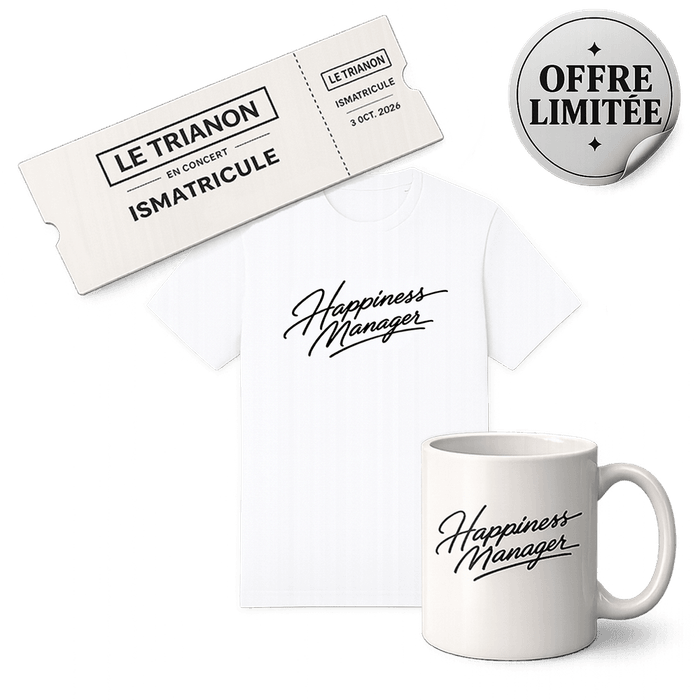 Bundle - Ismatricule - Happiness Manager (tee shirt, concert & mug)