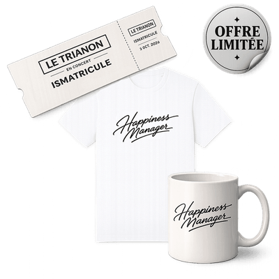 Bundle - Ismatricule - Happiness Manager (tee shirt, concert & mug)