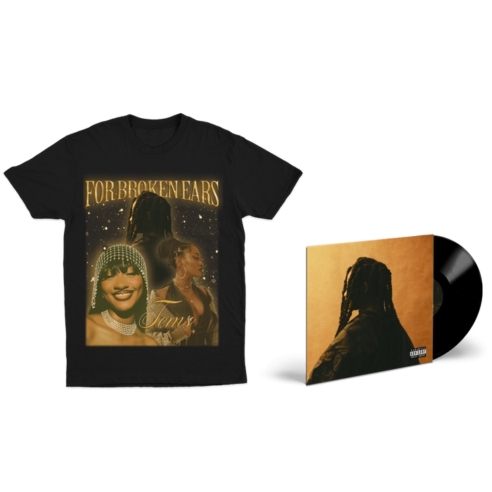 洋楽 Tems / For Broken Ears Vinyl - Tems - For Broken Ears - Vinyl & Tee Bundle - Hand