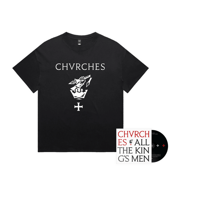 Bundle - CHVRCHES - All The King's Men CD + Icon Tee White Fanpack