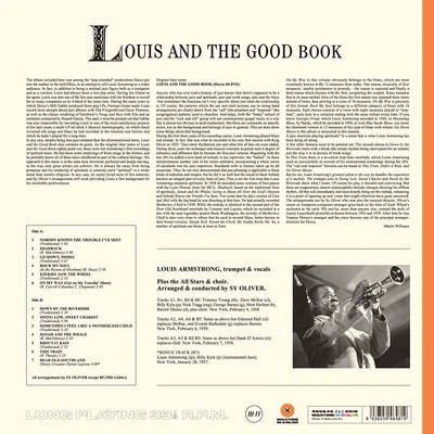 欧LP Louis Armstrong &amp; His All-Stars, The Sy Oliver Choir Louis And The Good Book 950646 WaxTime In Color /00260 Louis And The Good Book - Album by Louis Armstrong | Spotify