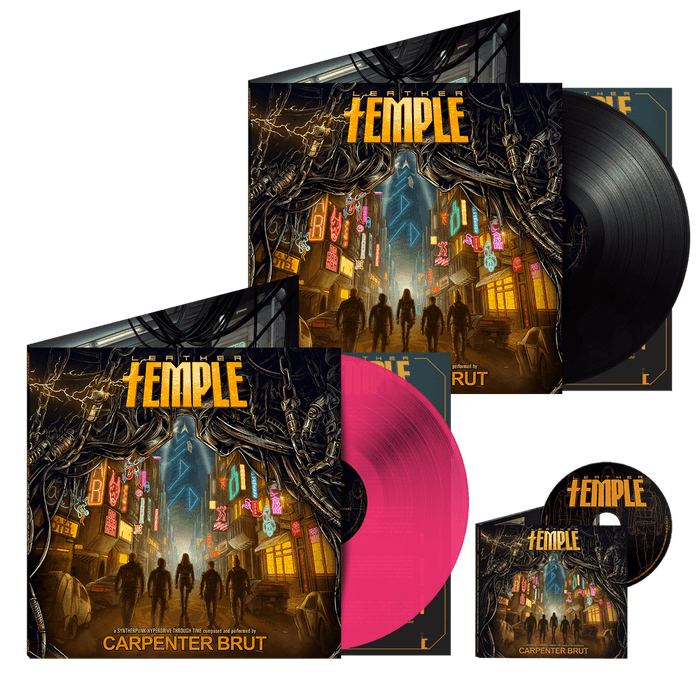 Vinyl - Carpenter Brut - Leather Temple - CD + LP Neon Pink + LP Black