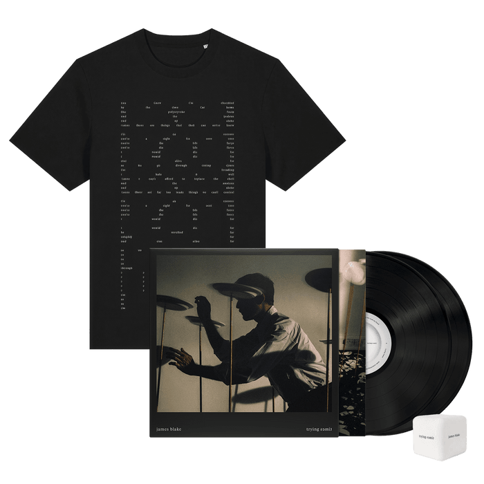 Bundle - james blake - Trying Times - Store Exclusive Deluxe LP #2 + Black T-Shirt + Stress Cube Bundle