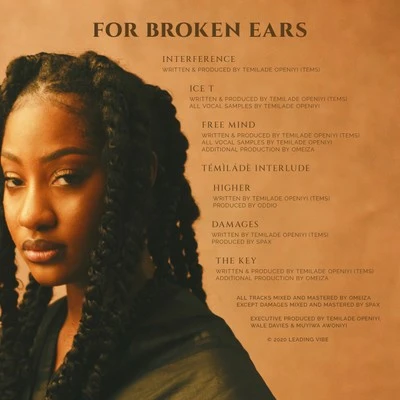 洋楽 Tems / For Broken Ears Vinyl - Tems - For Broken Ears [5th Anniversary - Black and Orange