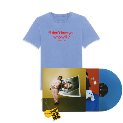 Bundle - Master Peace - if i don't love you, who will ? (Heartbreak Blue Vinyl’ LP, T Shirt & Keyring / Bag Charm)