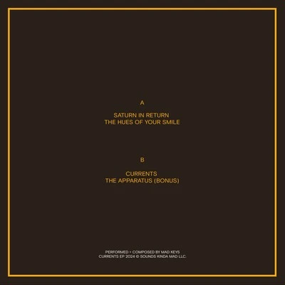 Vinyl - Mad Keys - Currents EP - Hand numbered edition - Diggers