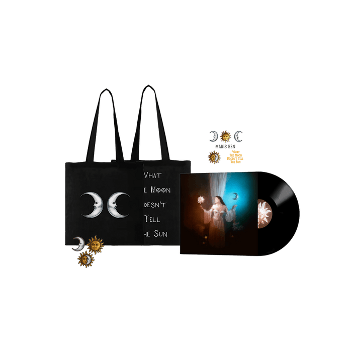 Bundle - MARIS BEN - What The Moon Doesn't Tell The Sun (bundle vinyl + moon tote bag + pins + stickers)