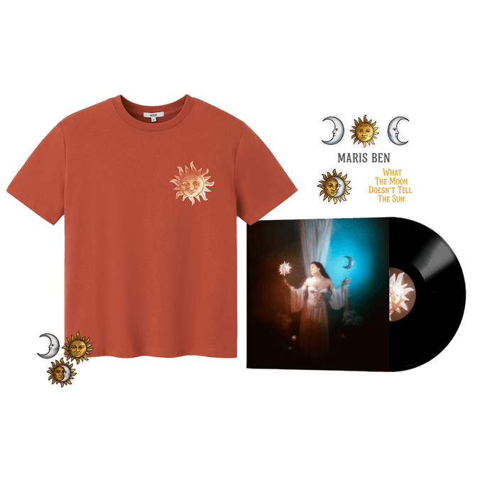 Bundle - MARIS BEN - What The Moon Doesn't Tell The Sun (bundle vinyl + sun t-shirt + pins + stickers)