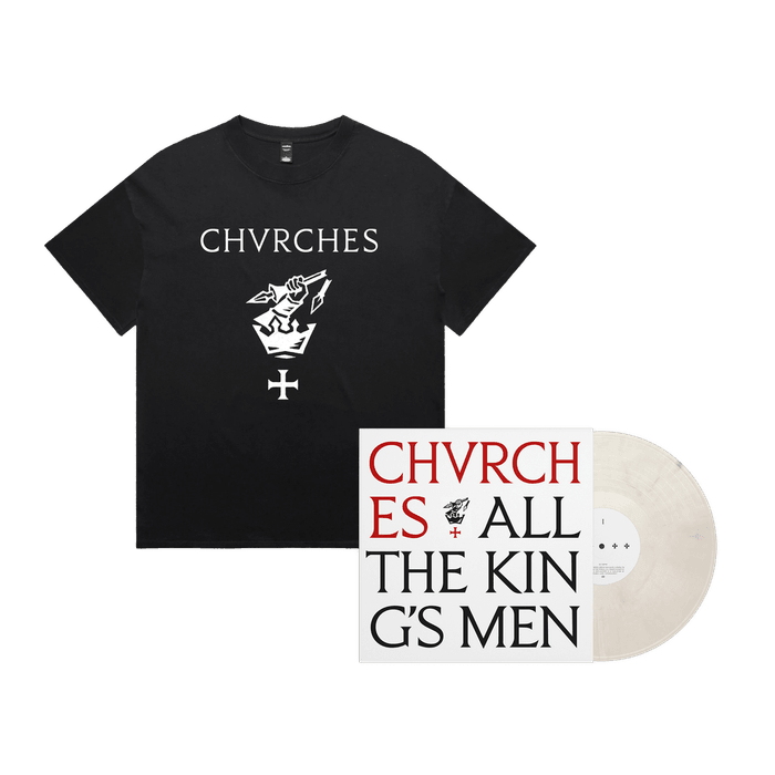 Bundle - CHVRCHES - All The King's Men Earl Grey Cream LP + Tee Fanpack