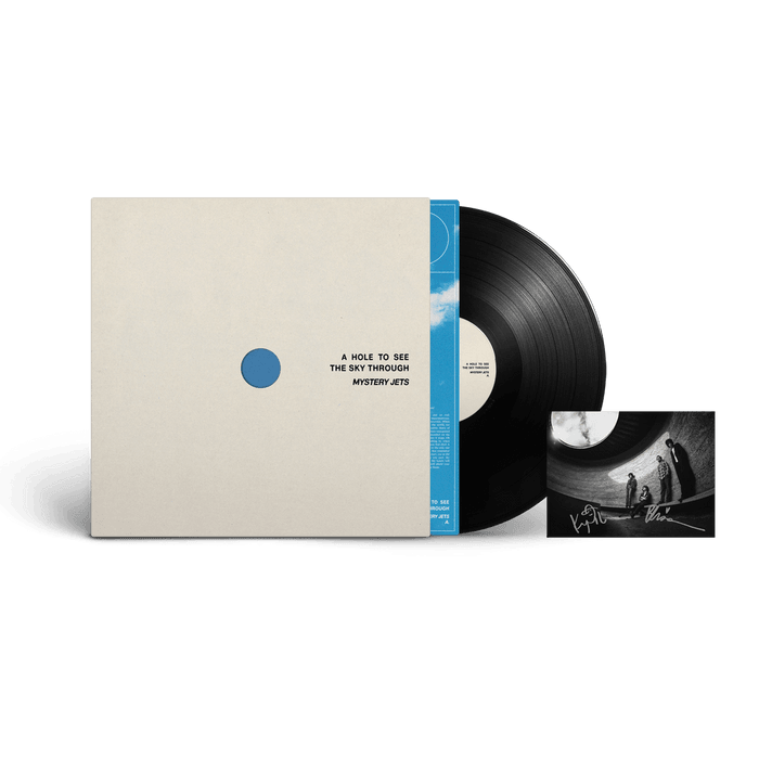 Bundle - Mystery Jets - A Hole To See The Sky Through - Black LP (w/ Exclusive Signed Art Card)