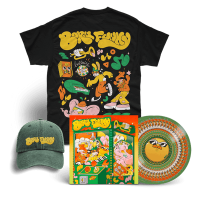 Bundle - Bellaire - Born Funky Deluxe LP + Black Tee + Green Cap - Bundle