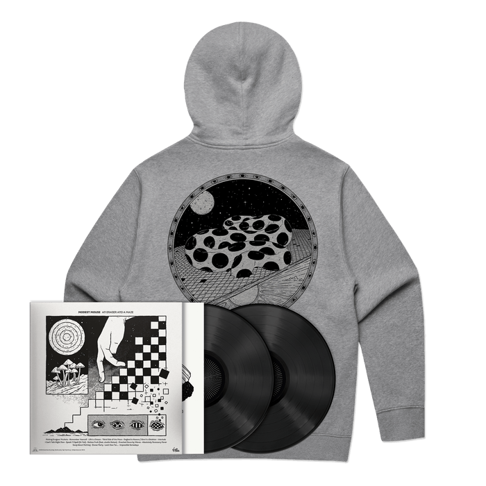 Bundle - Modest Mouse - An Eraser and a Maze (Black 2xLP) + Hoodie Fanpack (hover)