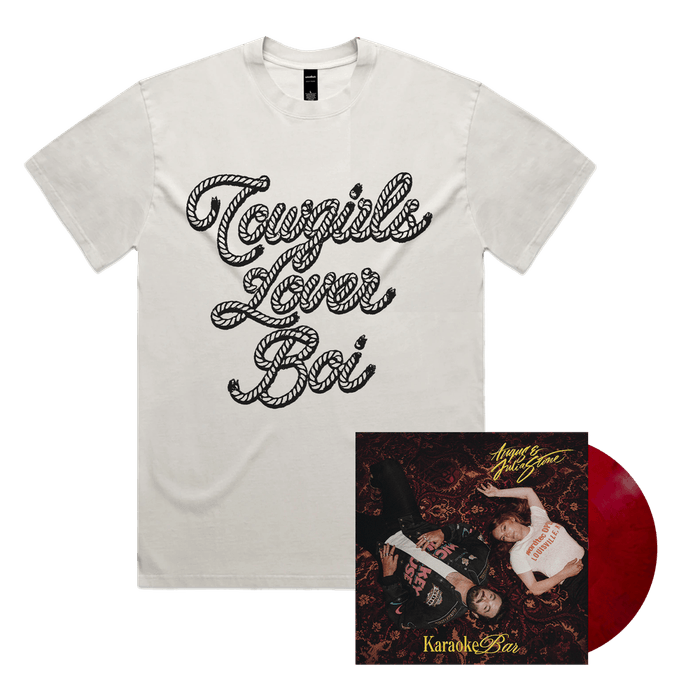 Bundle - Angus & Julia Stone - Store Exclusive Cherry Marble Vinyl + Choice Of Short Sleeve T-Shirt