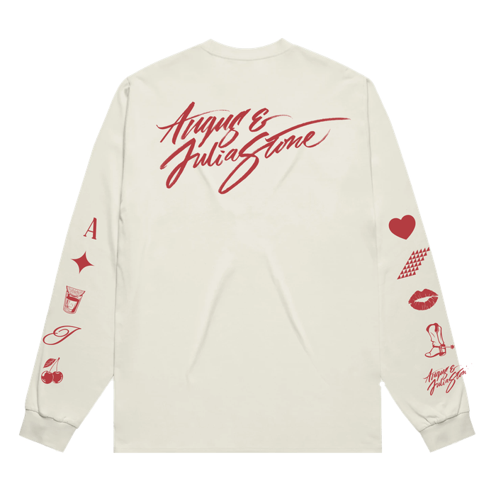 Merch - Angus & Julia Stone - White Longsleeve T-Shirt (hover)
