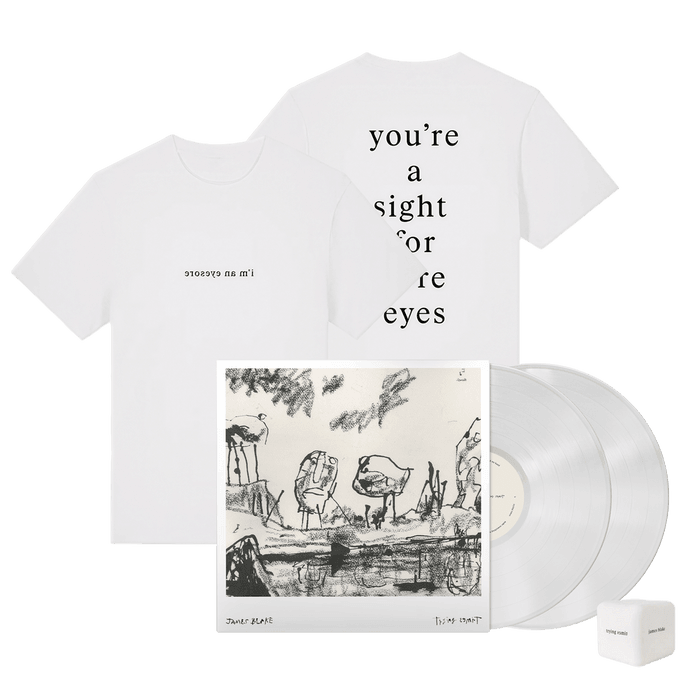 Bundle - james blake - Trying Times - Store Exclusive Deluxe LP #1 + White T-Shirt + Stress Cube Bundle