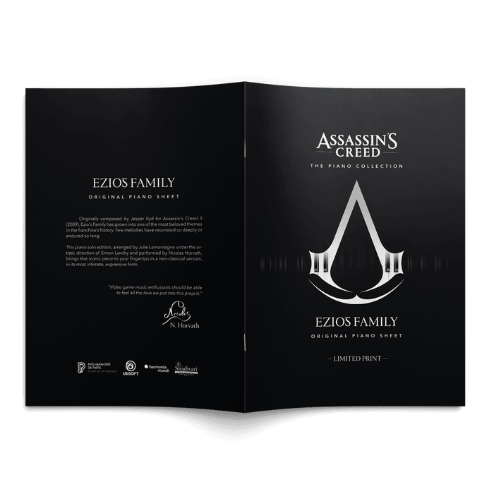 Merch - Nicolas Horvath - Assassin's Creed : The Piano Collection - Ezio's Family Music Sheets