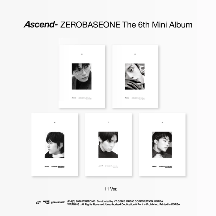 zb1 ゼベワンascend 11 ④ Cd - ZEROBASEONE - The 6th Mini Album [Ascend-] (11 ver