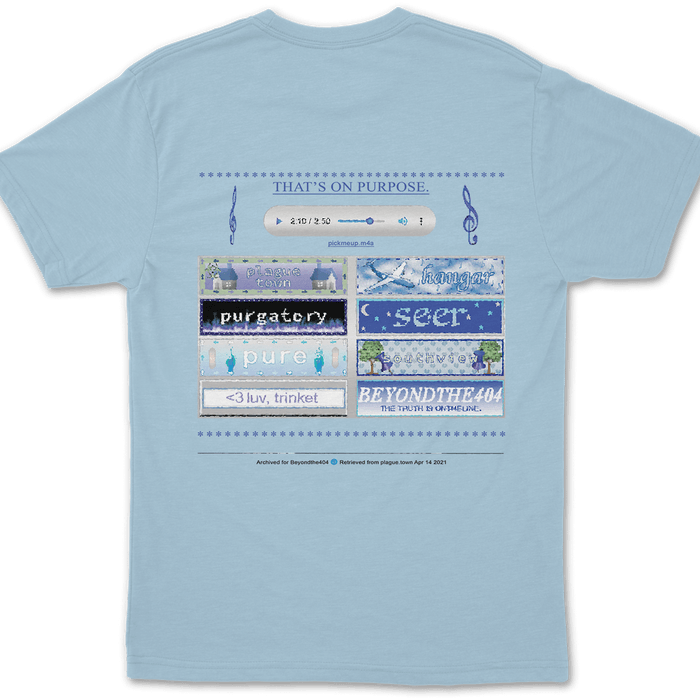 Vinyl - 8485 - plague.town T-shirt (Light Blue) (hover)