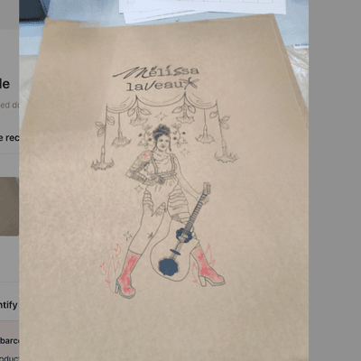 Merch - Melissa Laveaux - Affiche - Jeanne d'Arc
