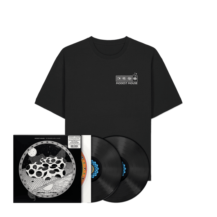 Bundle - Modest Mouse - An Eraser and a Maze (Black 2xLP) + T-Shirt Fanpack 