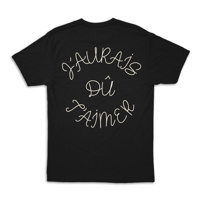 T-shirt - Pitt  - J'aurais dû t'aimer (T-shirt noir) (hover)