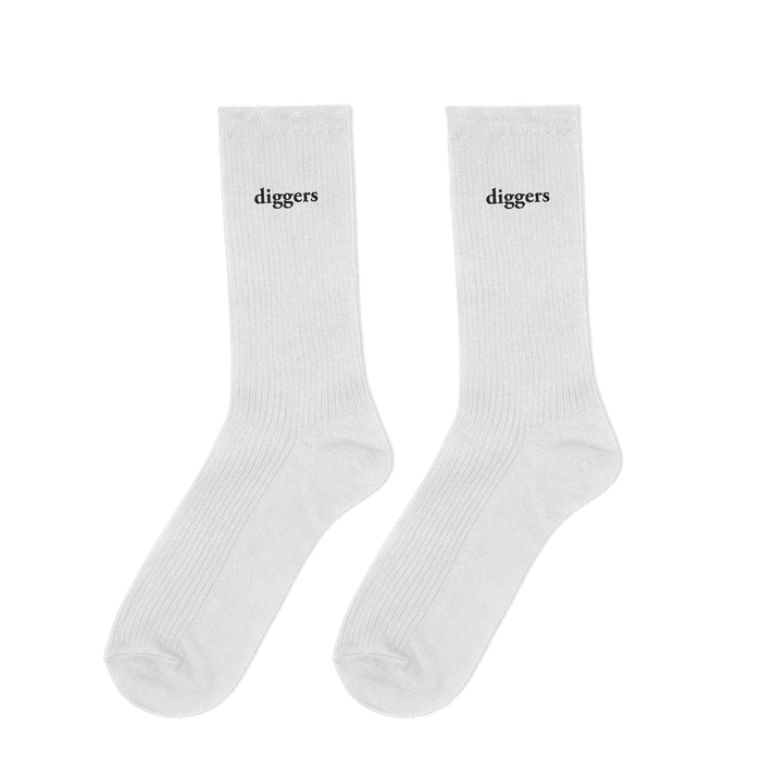 Merch - Diggers Cut Collection - White socks