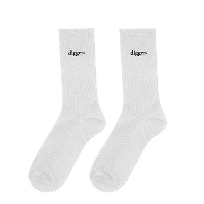 Merch - Diggers Cut Collection - White socks