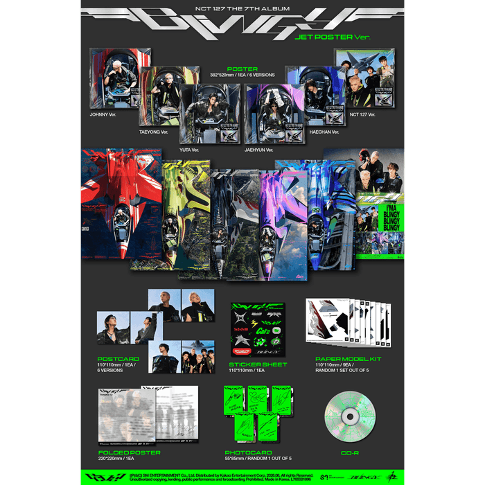 Cd - NCT 127 - The 7th Album ‘BLINGY' (JET Poster Ver.)