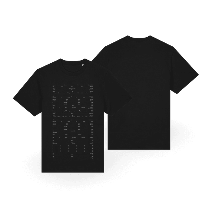 Merch - james blake - Black lyric t-shirt 