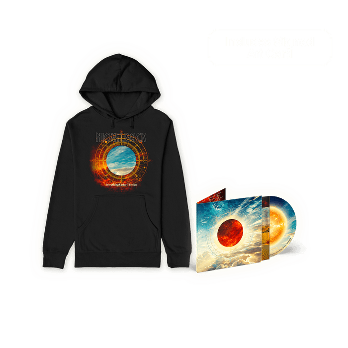 Bundle - Nickelback - SIGNED Everything Under The Sun D2C Exclusive Alternate Cover CD + Hoodie Fanpack