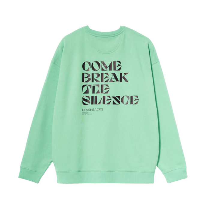 Hoodie - INNA - "Come Break the Silence" Sweatshirt (mint) (hover)