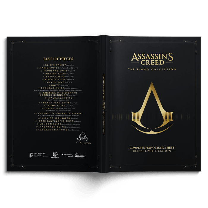 Merch - Nicolas Horvath - Assassin's Creed : The Piano Collection - Deluxe Music Sheets (100 Pages)