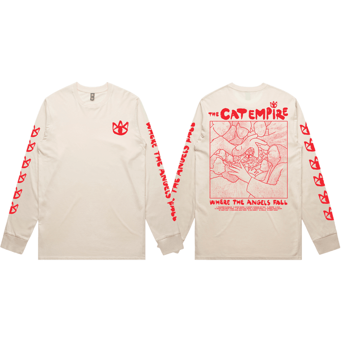 Merch - The Cat Empire - Album Long Sleeve T-Shirt (Ecru)