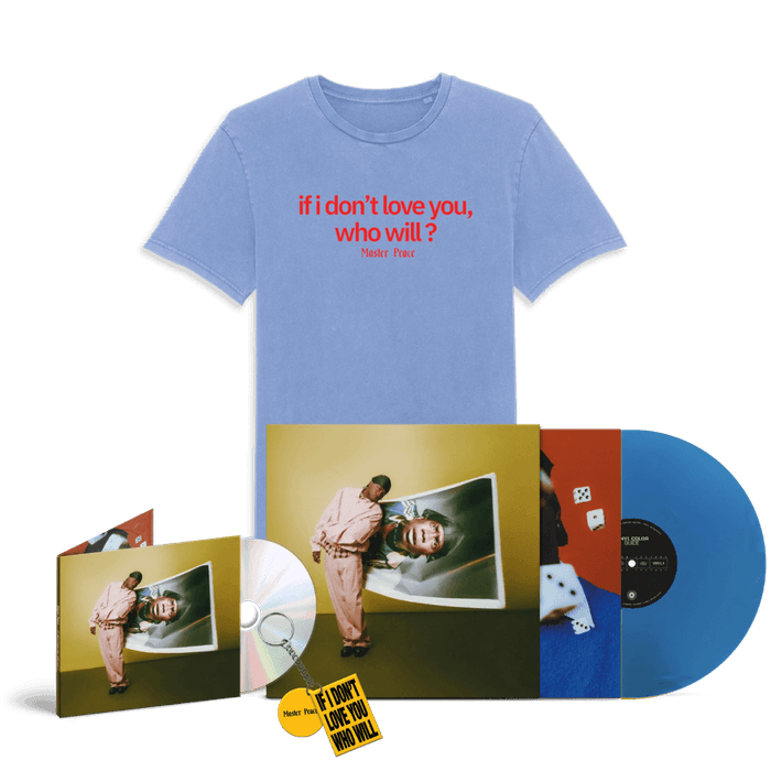 Bundle - Master Peace - if i don't love you, who will ? (Full Pack : Heartbreak Blue LP, CD, T Shirt, Keyring / Bag Charm)