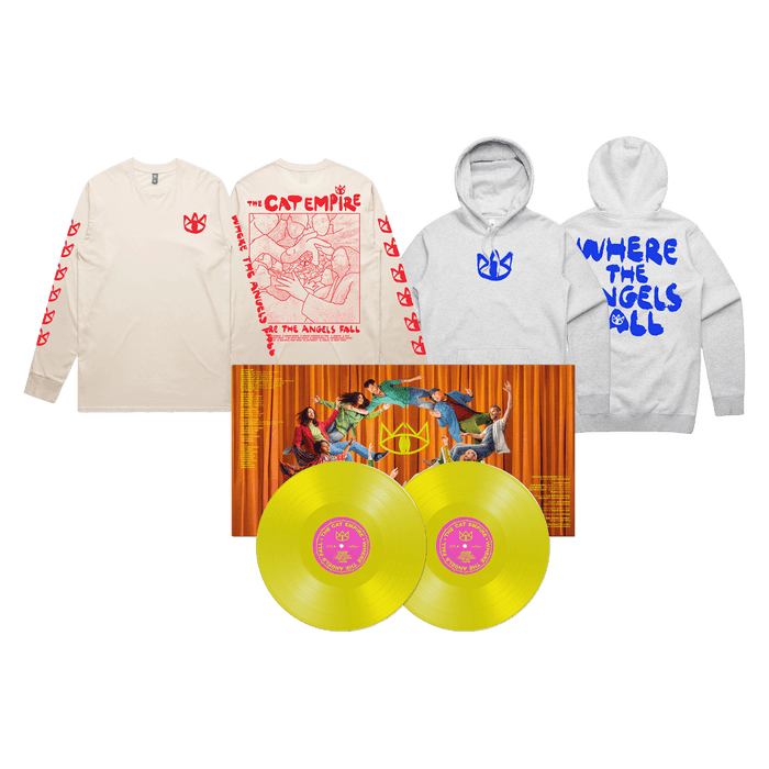 Merch - The Cat Empire - Where The Angels Fall Hoodie + Long Sleeve Bundle
